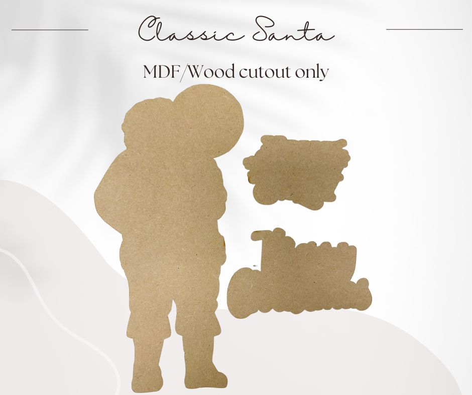 Classic Santa Unfinished Cutouts