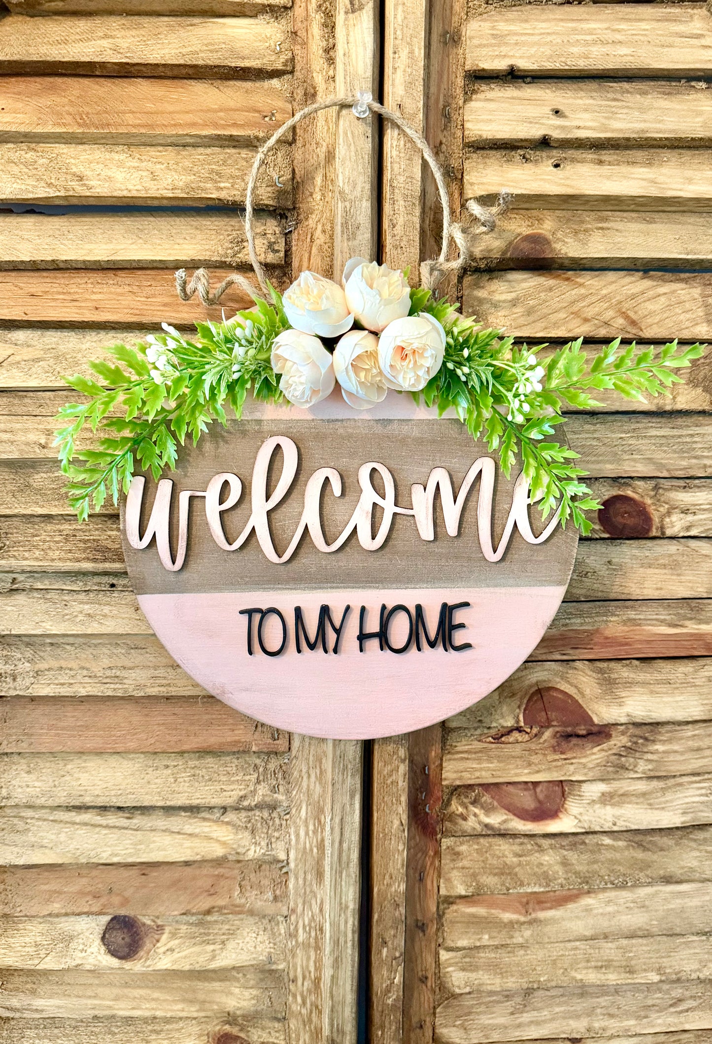 Welcome To My Home 10 inch Round-unfinished