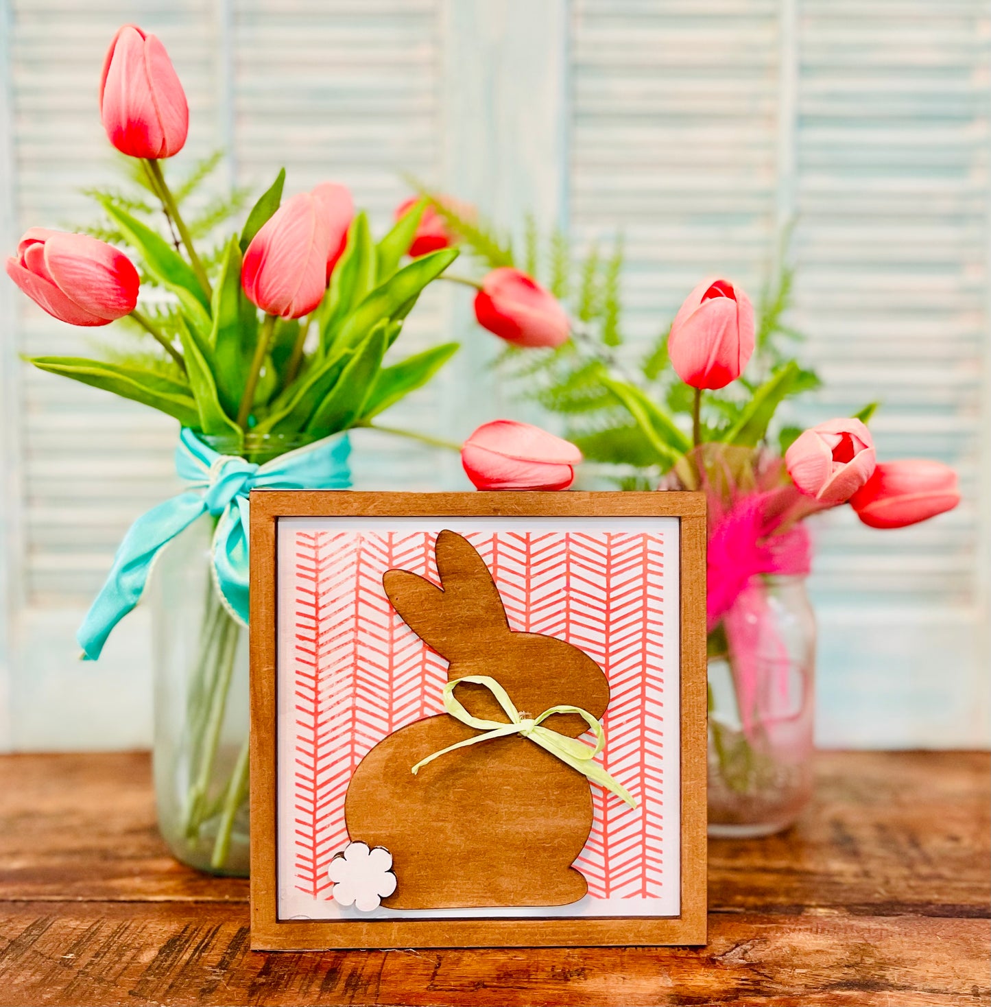 Tiered Tray Bunny Trio - Unfinished Cutout