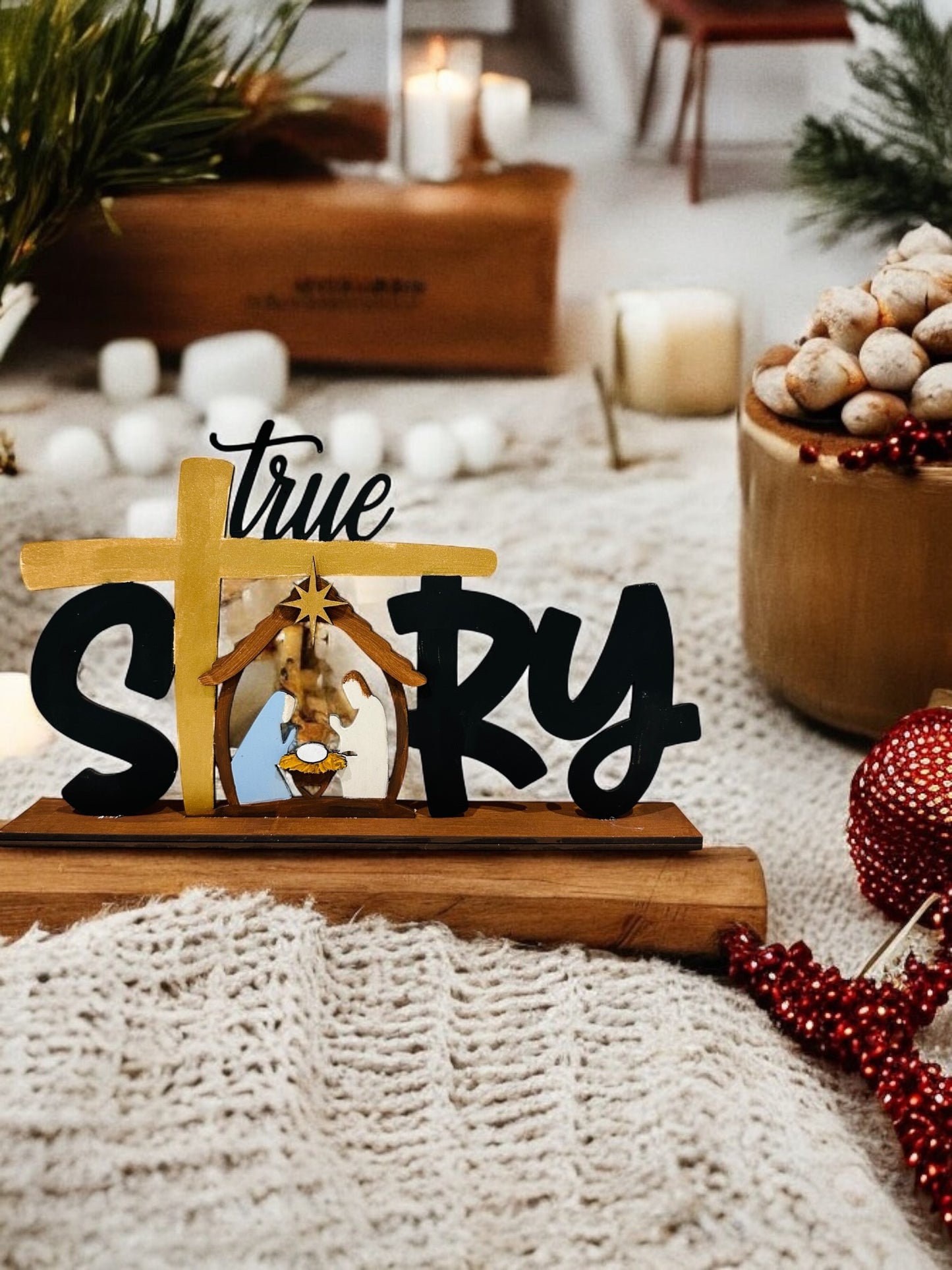 True Story Nativity with Base-unfinished