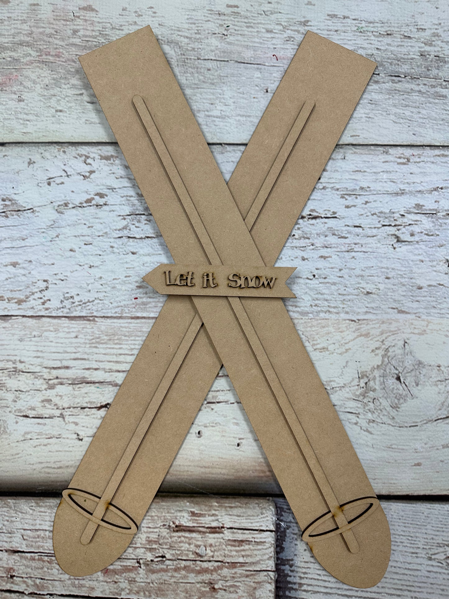 Ski Set Cutouts - Unfinished