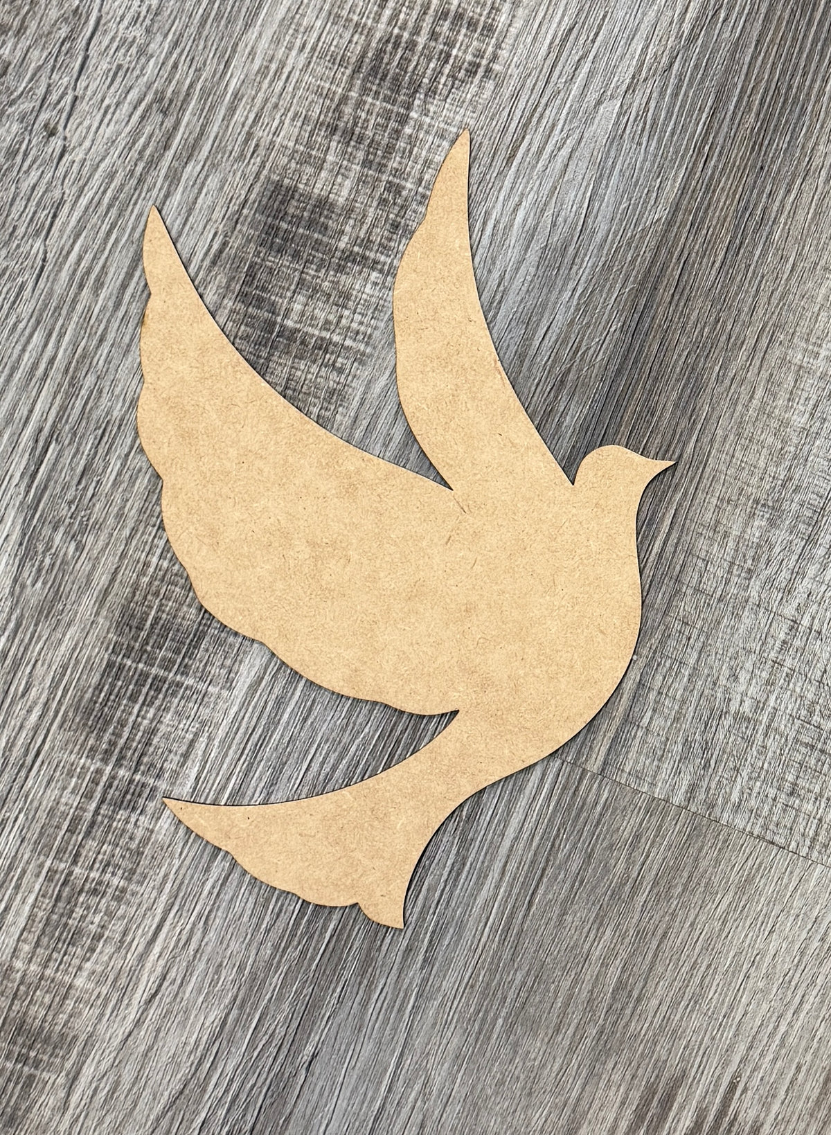 Christmas Dove Cutout - Unfinished