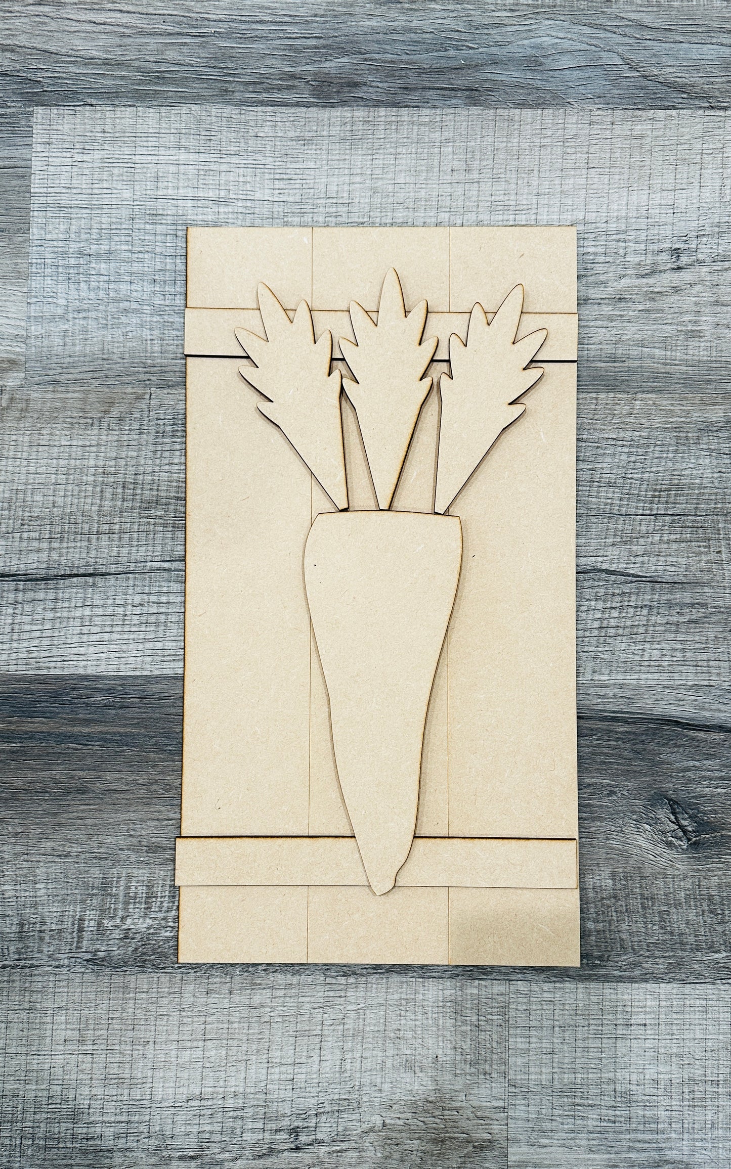 Pallet Carrot Sign - Unfinished Cutout