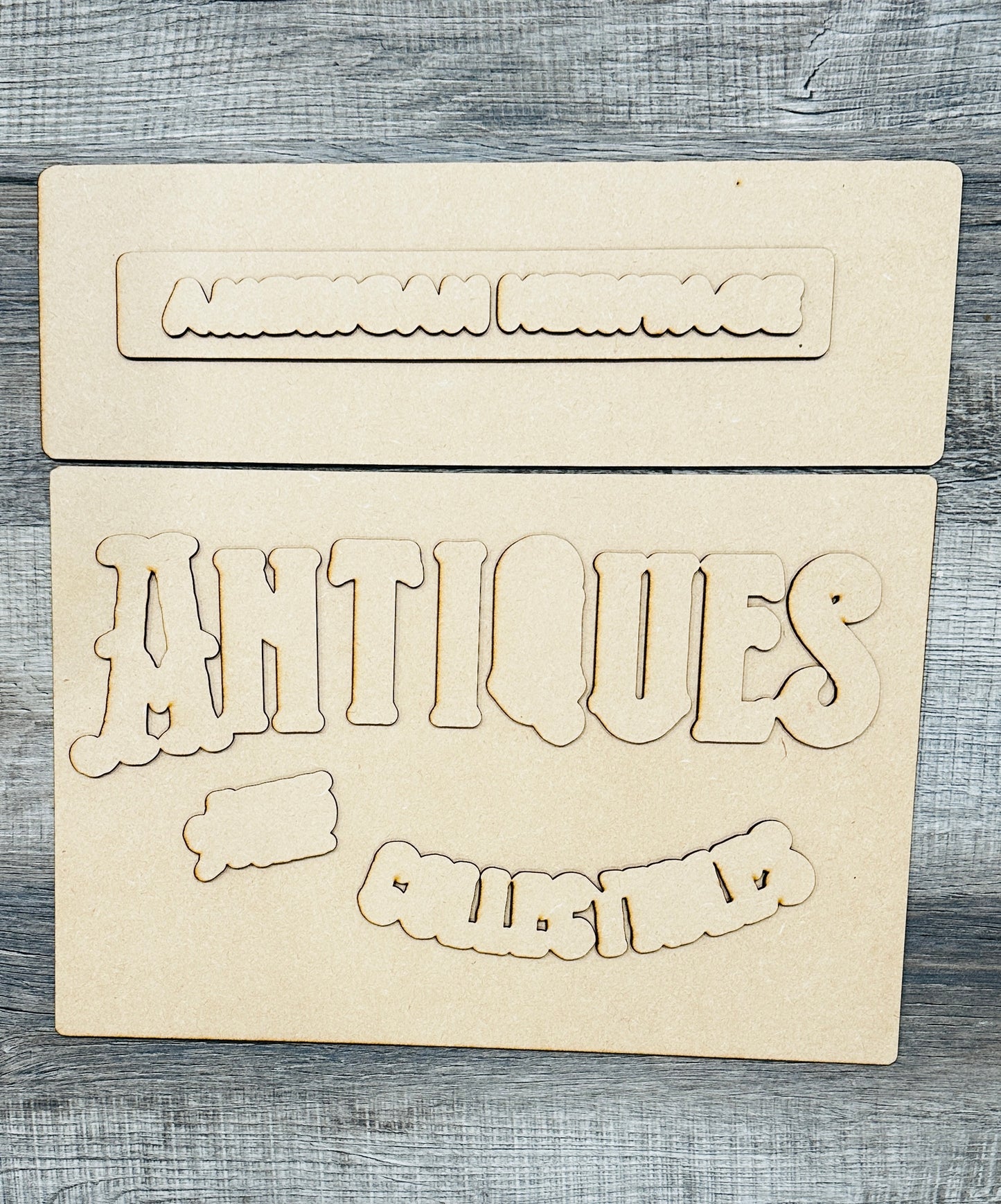 Antiques Cutouts - Unfinished