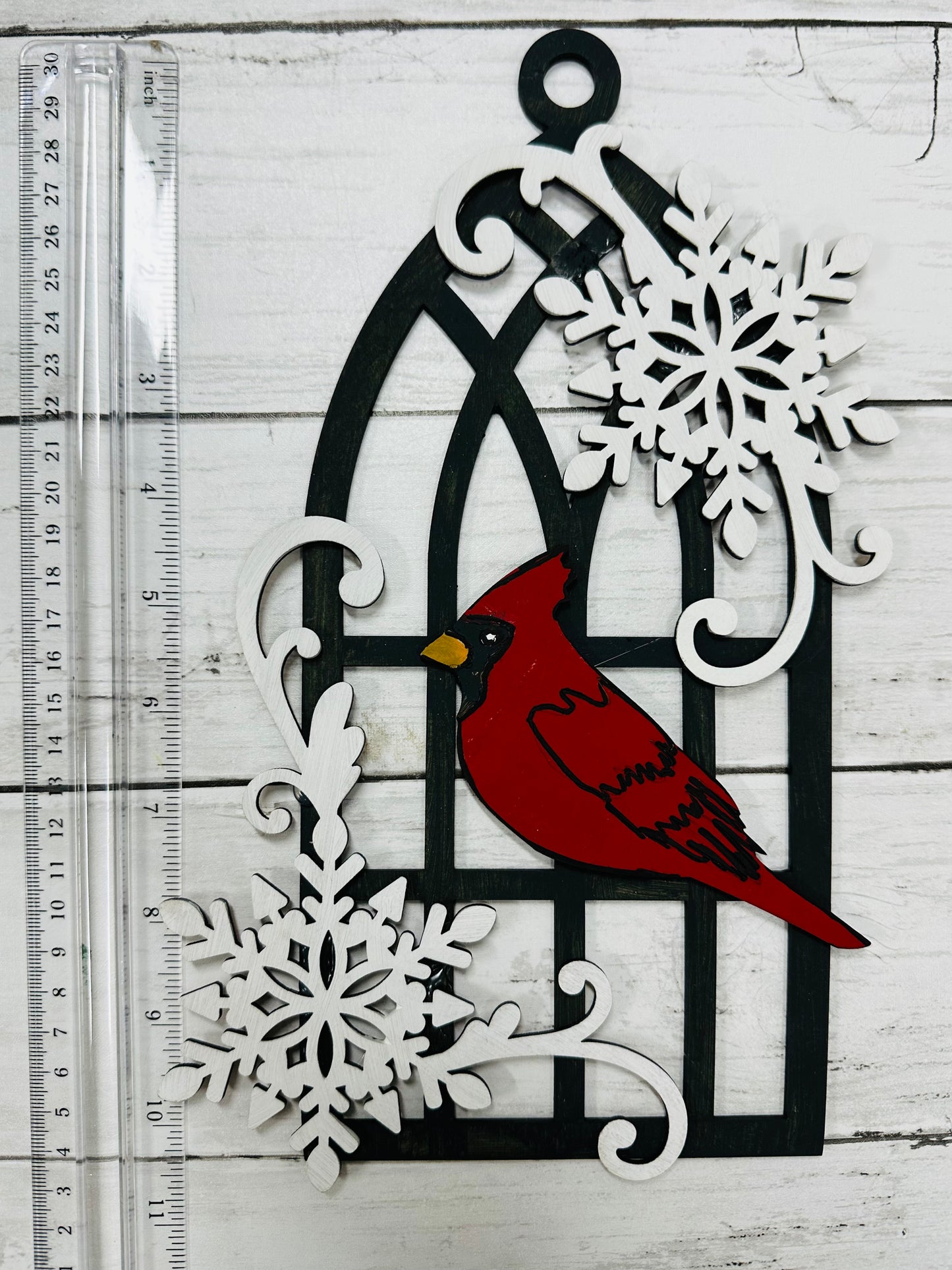 Cardinal Snowflakes - Unfinished Cutouts