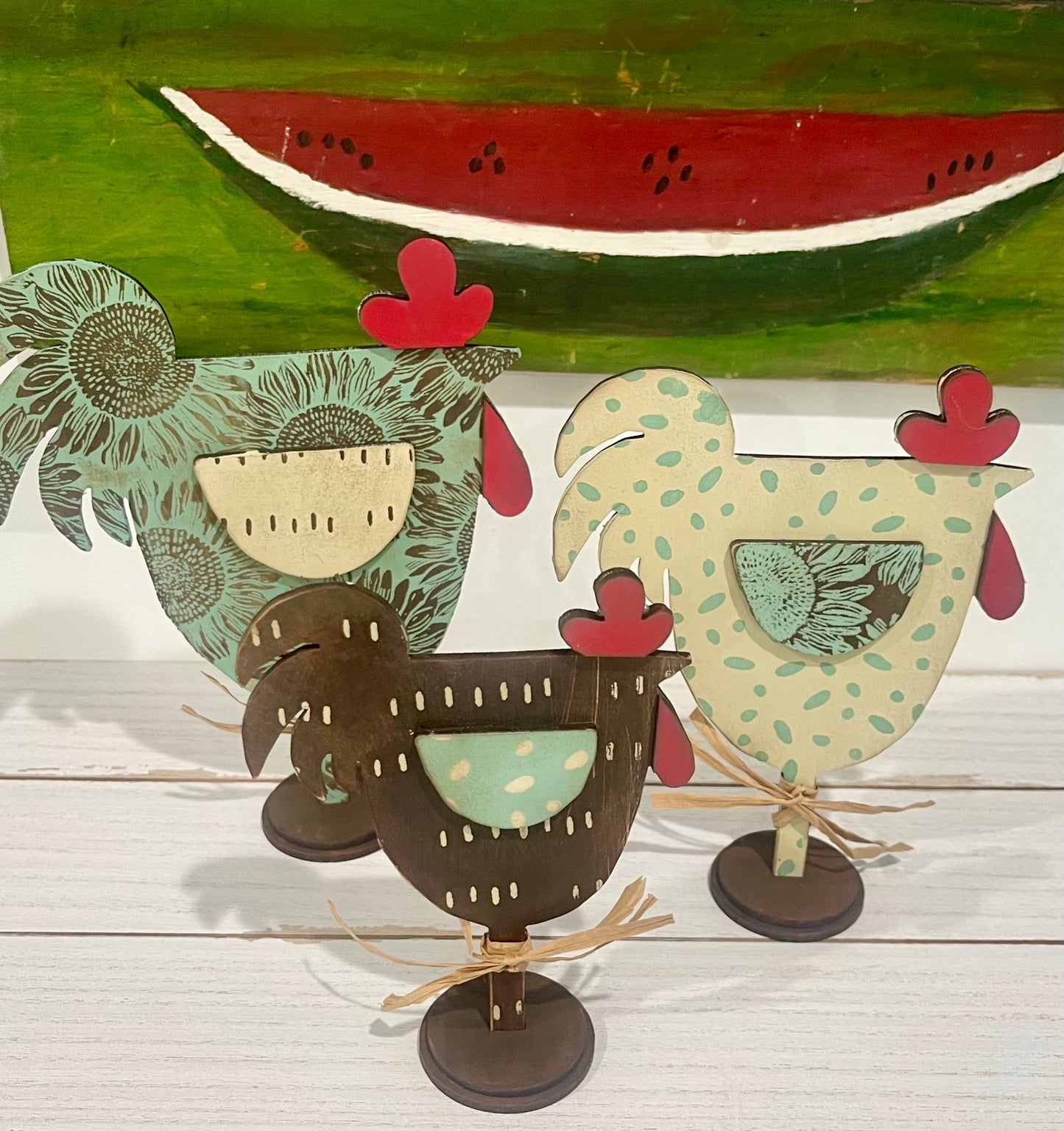 Standing Chickens-unfinished