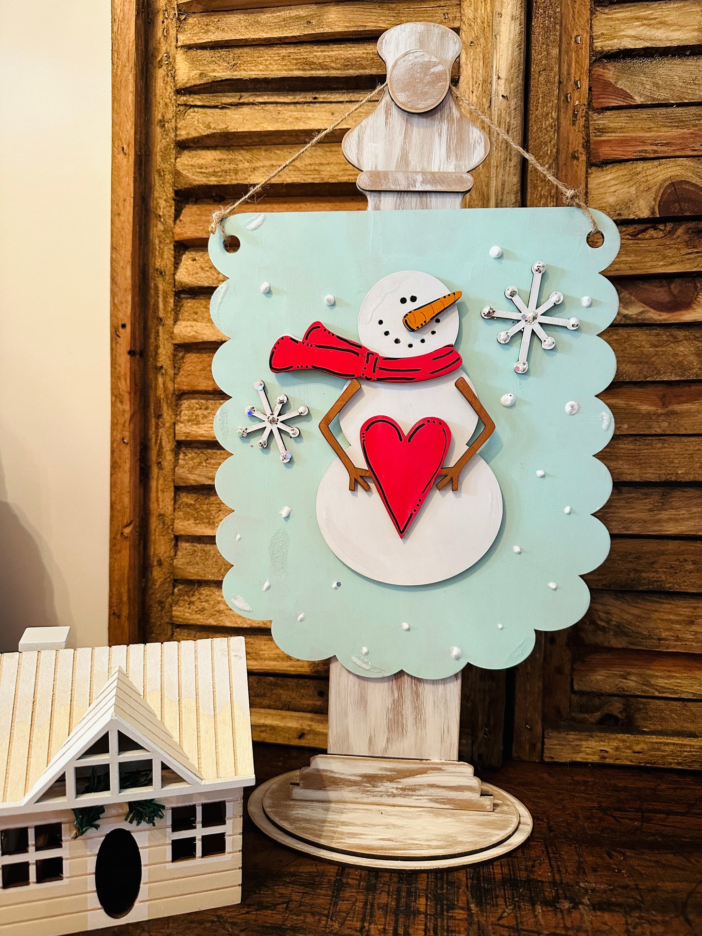 Snowman Sign - Unfinished Cutout