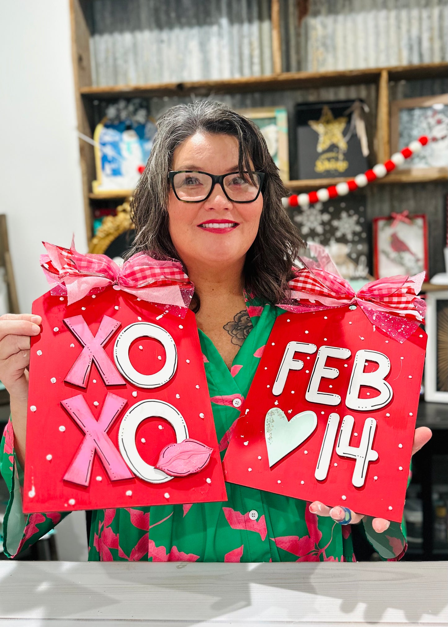 Valentine FEB 14 Tag - Unfinished Cutout
