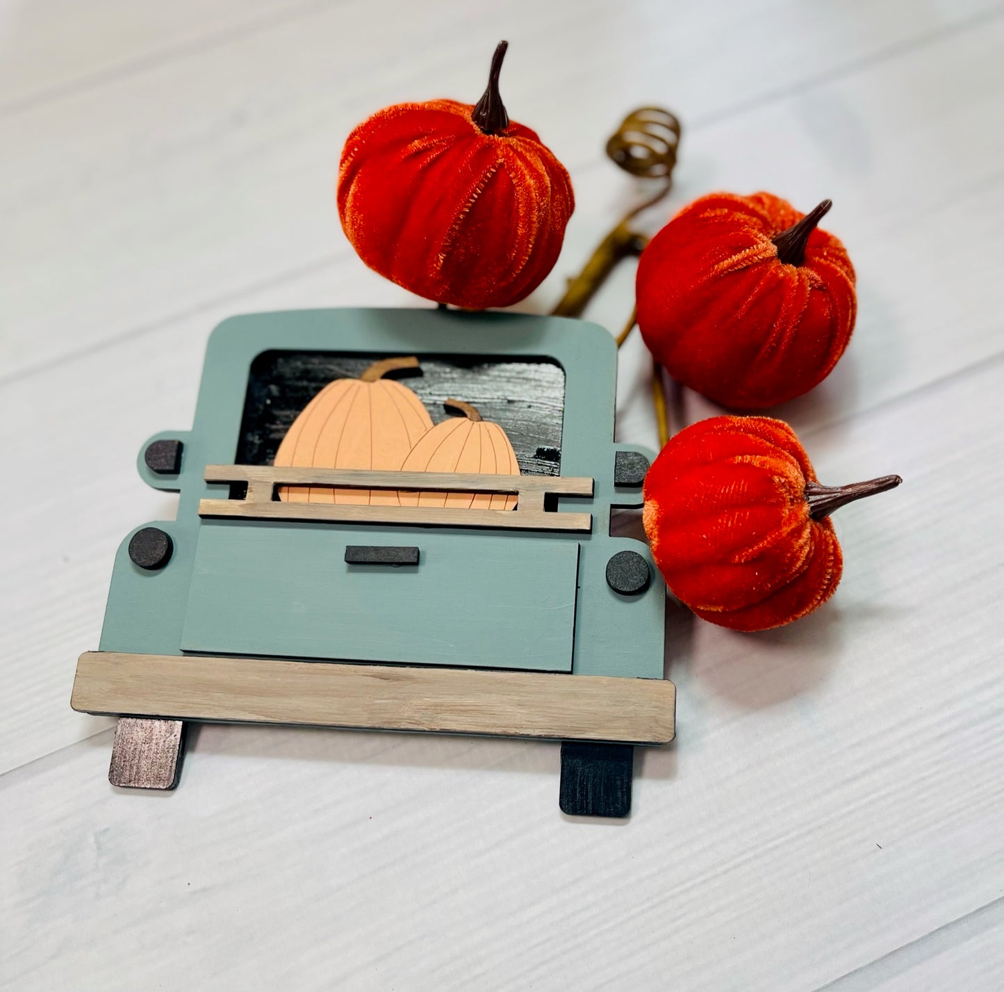 Old Truck Hello Pumpkin Kit - Unfinished Cutouts