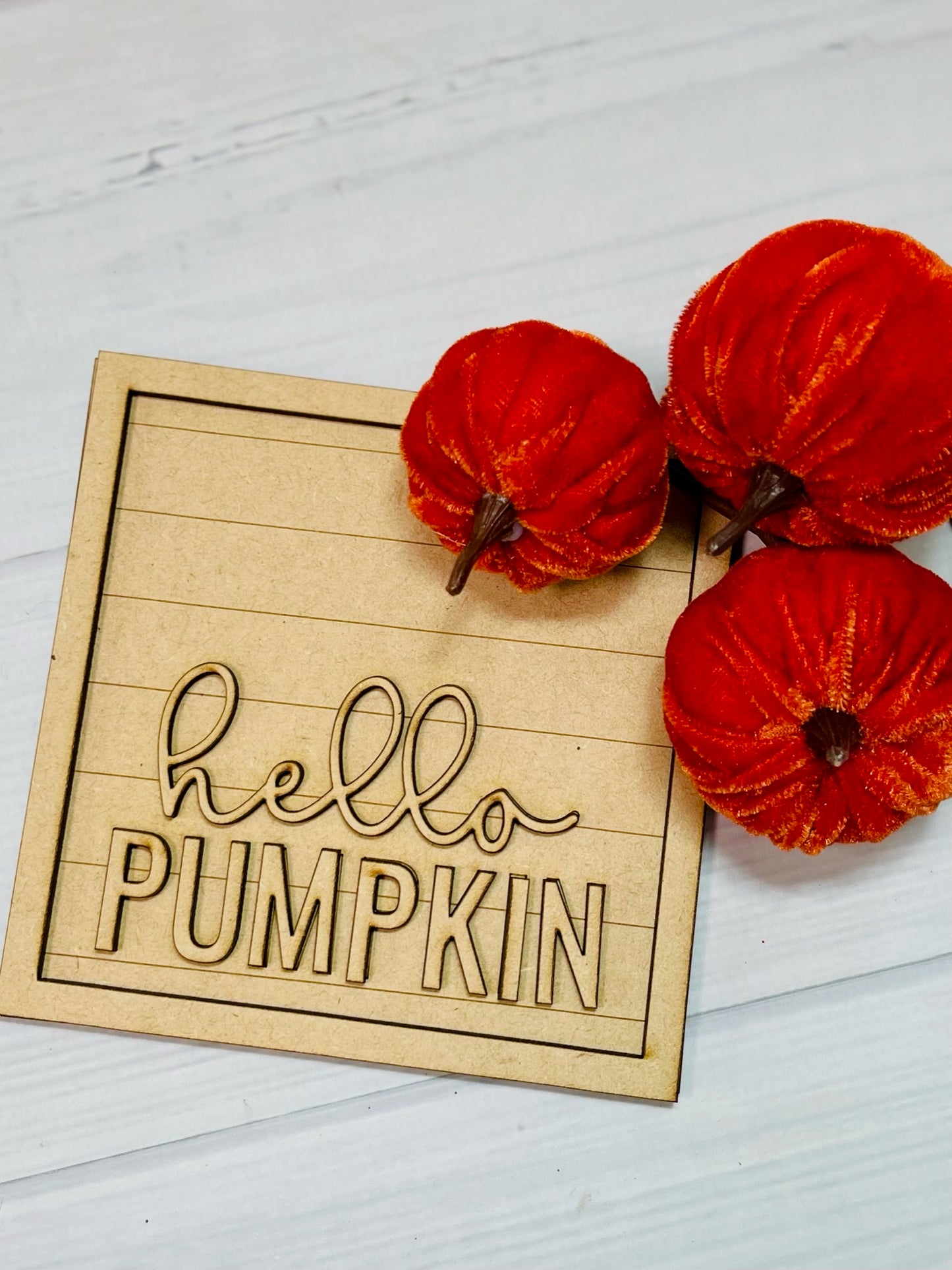 Old Truck Hello Pumpkin Kit - Unfinished Cutouts