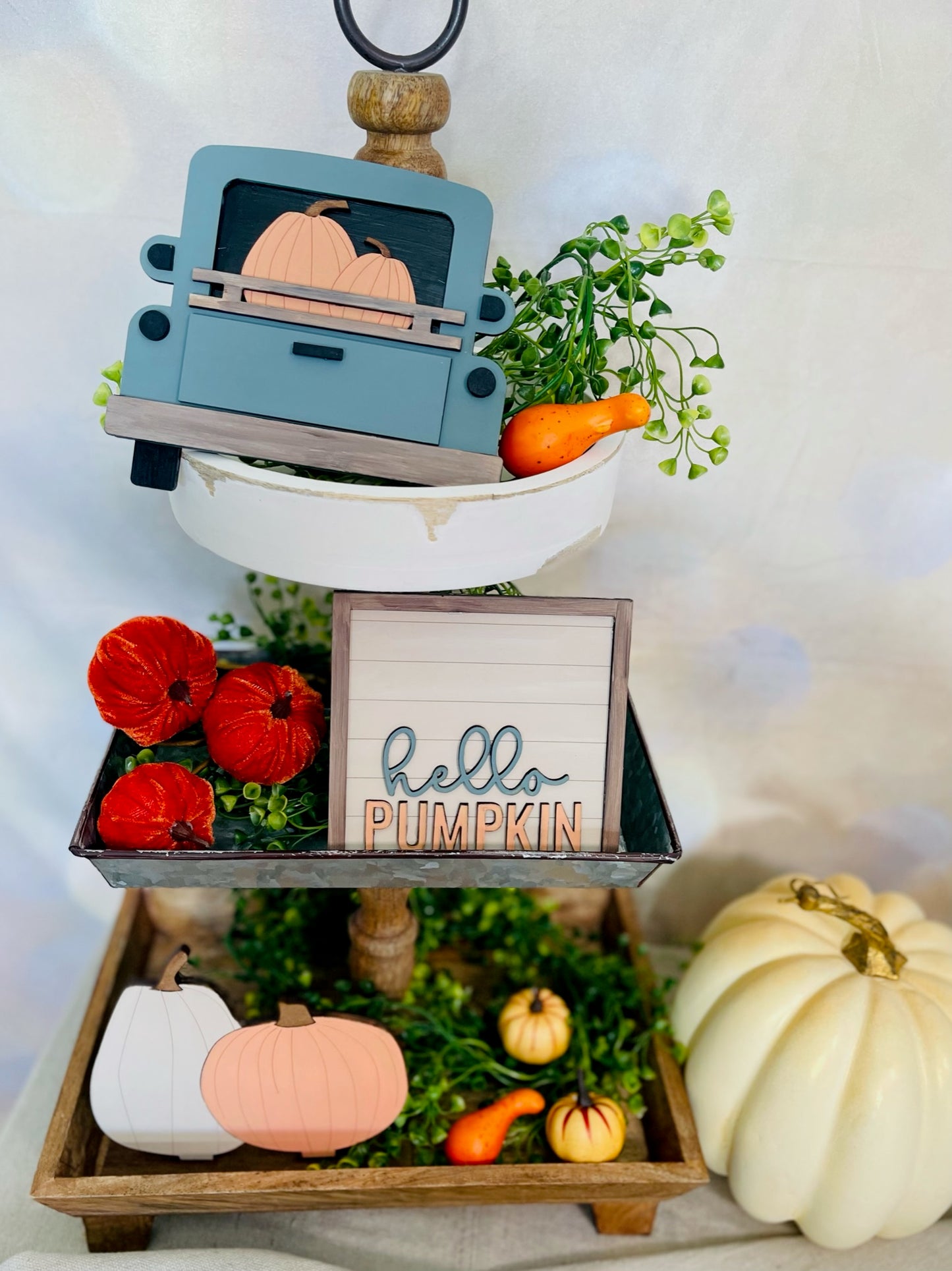 Old Truck Hello Pumpkin Kit - Unfinished Cutouts