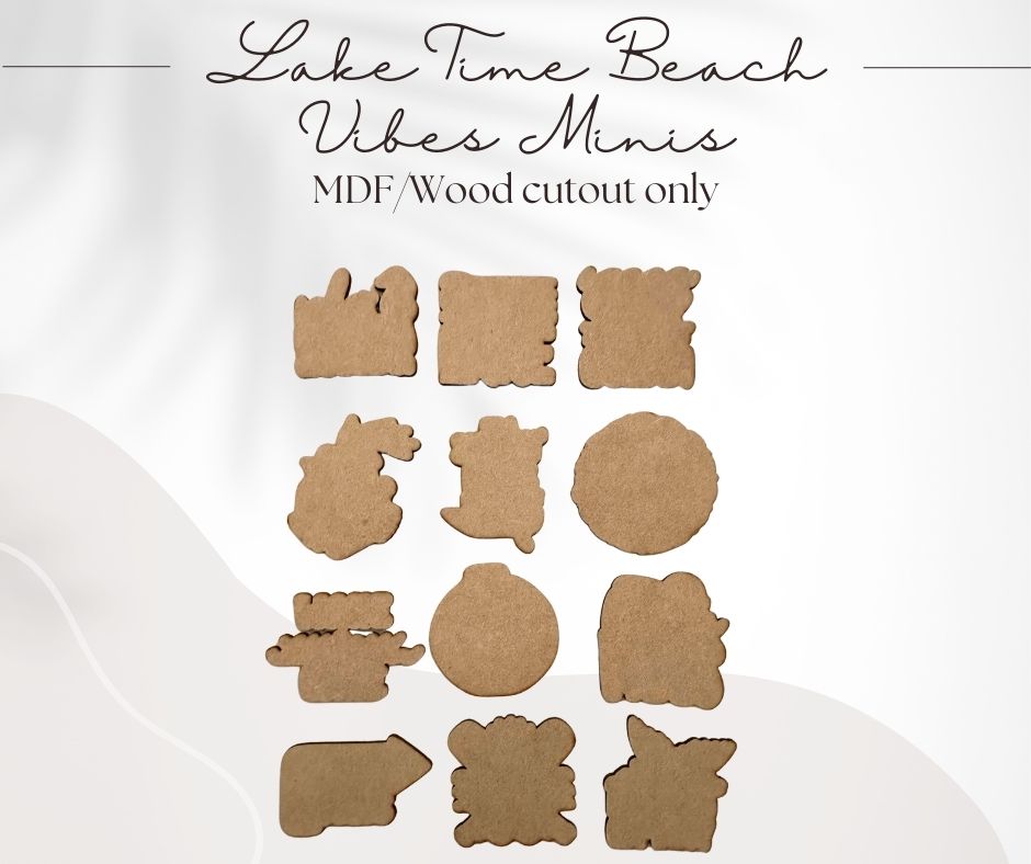 Lake Time Beach Vibes Minis - Cutouts