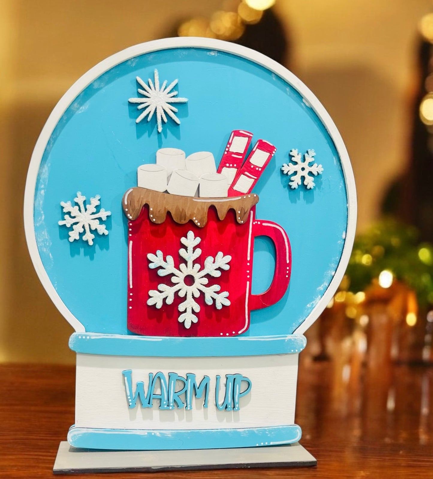 Hot Cocoa Snow Globe-unfinished