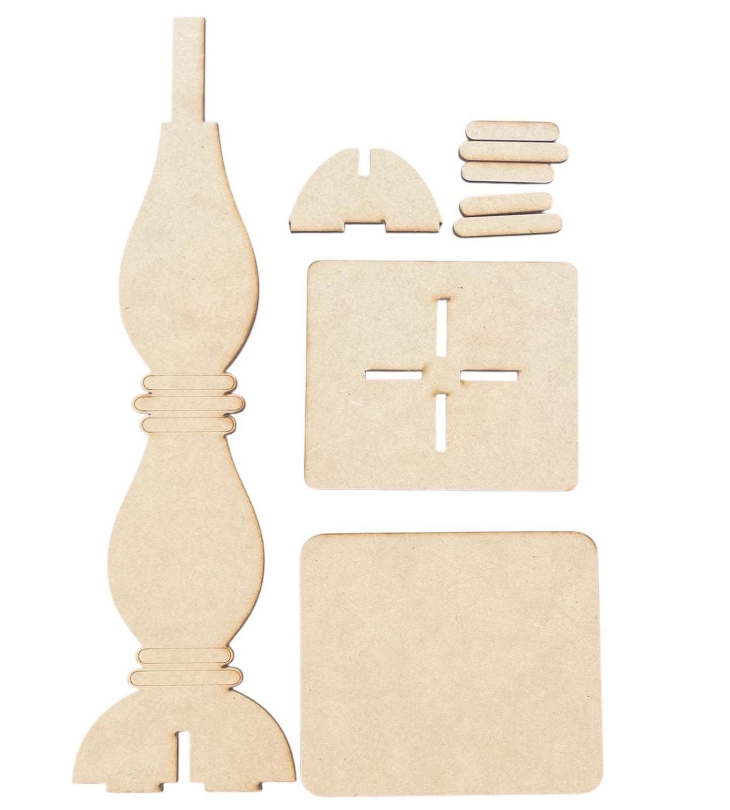 Interchangeable Pedestal Spindles-unfinished