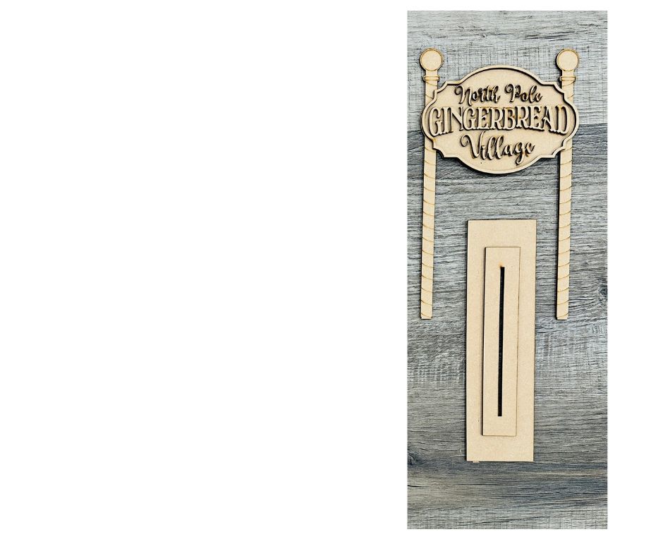 Oct Club Gingerbread Houses Stand, House, Village - Unfinished