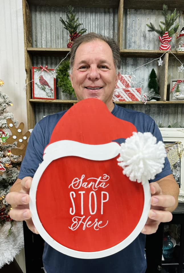 Santa Stop Here - Unfinished Cutouts