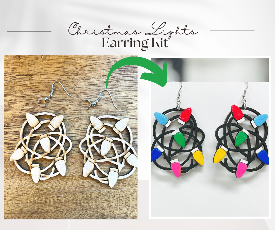 Christmas Lights Earring Kit - DIY