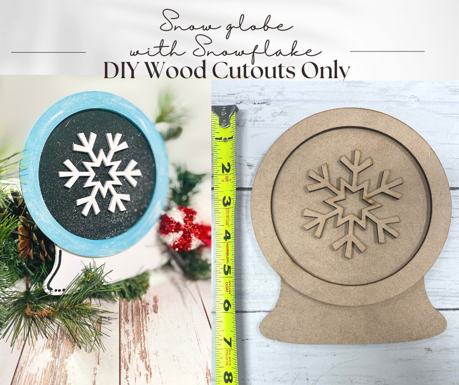 DIY - Snow Globe with Snowflake Cutout