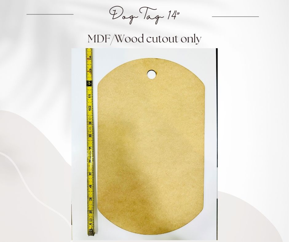 Dog Tag Shape - Cutout