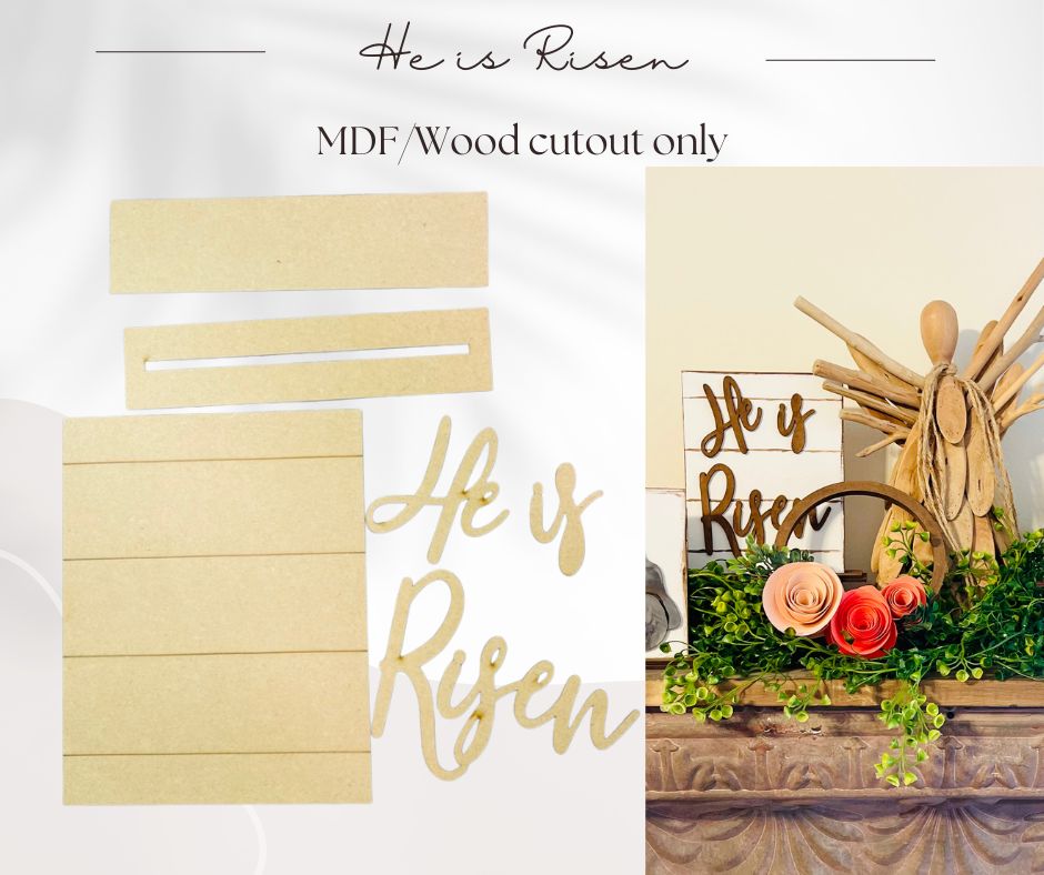 He Is Risen - Easter Cutout Only