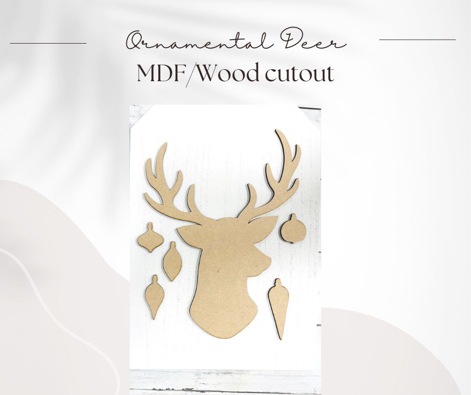Ornamental Deer cutout only
