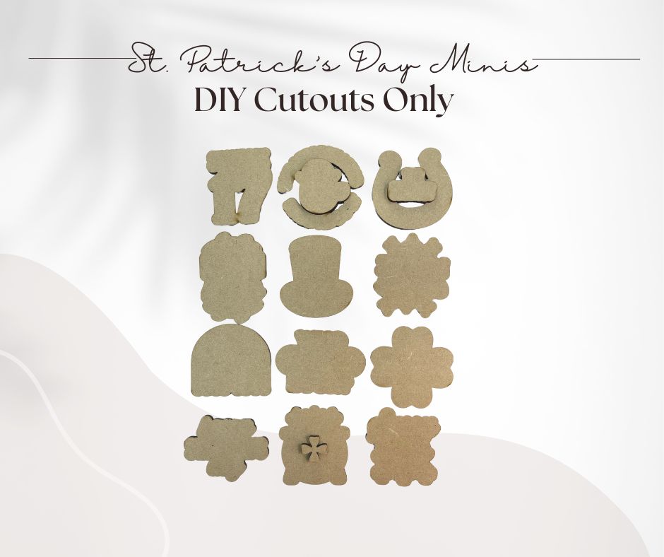 St Patrick's Day Minis Cutout only - Fits St Patrick's Day Minis Transfer