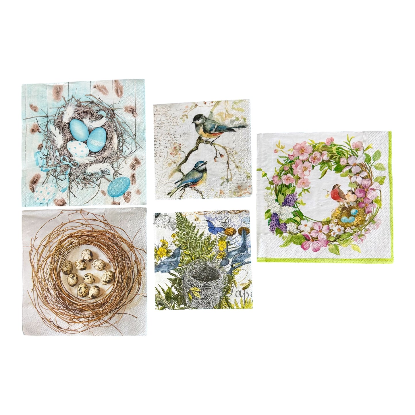 Bird & Nests Variety Napkin Bundle