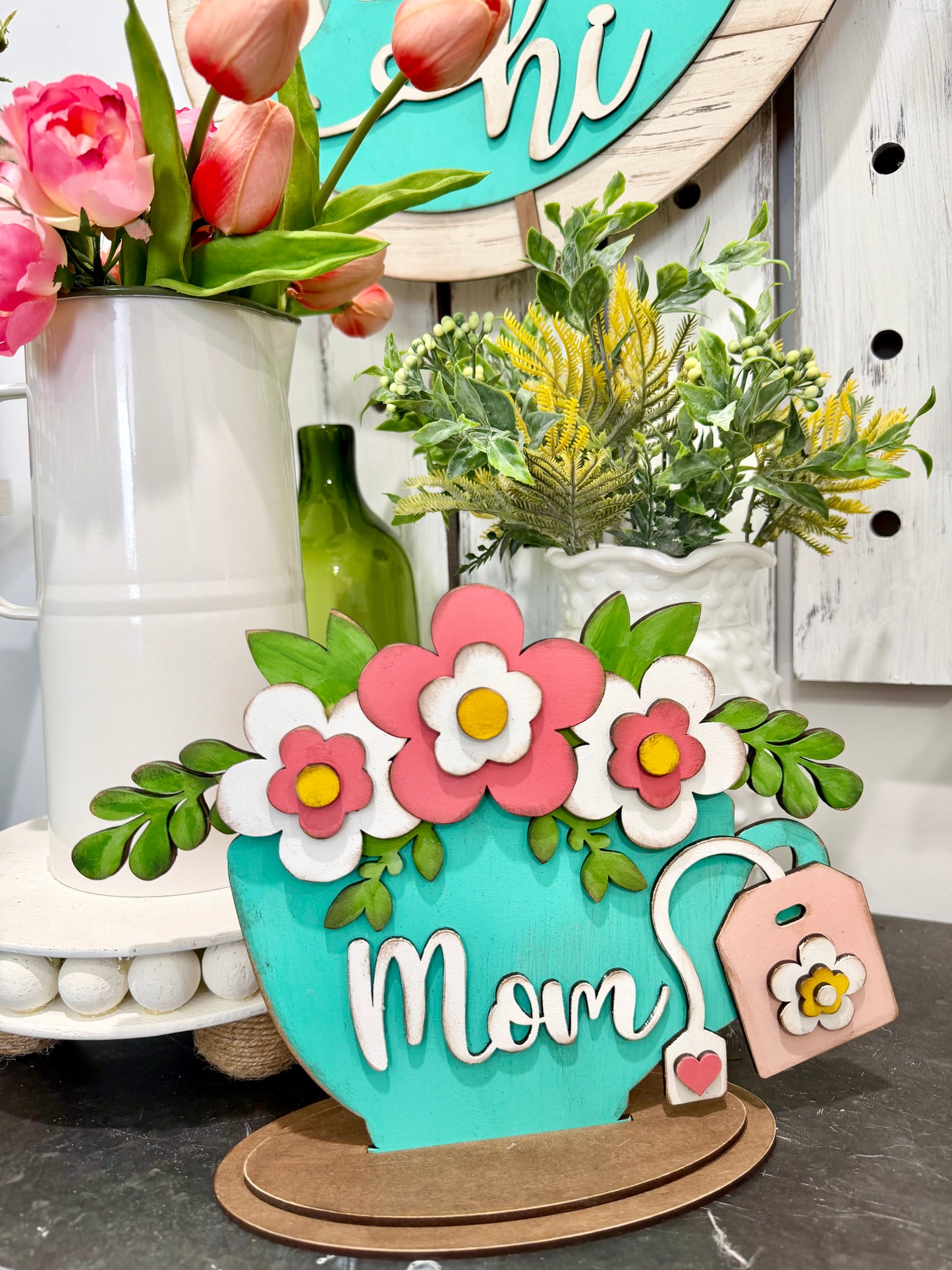 Mother's Day Teacup with Stand-unfinished