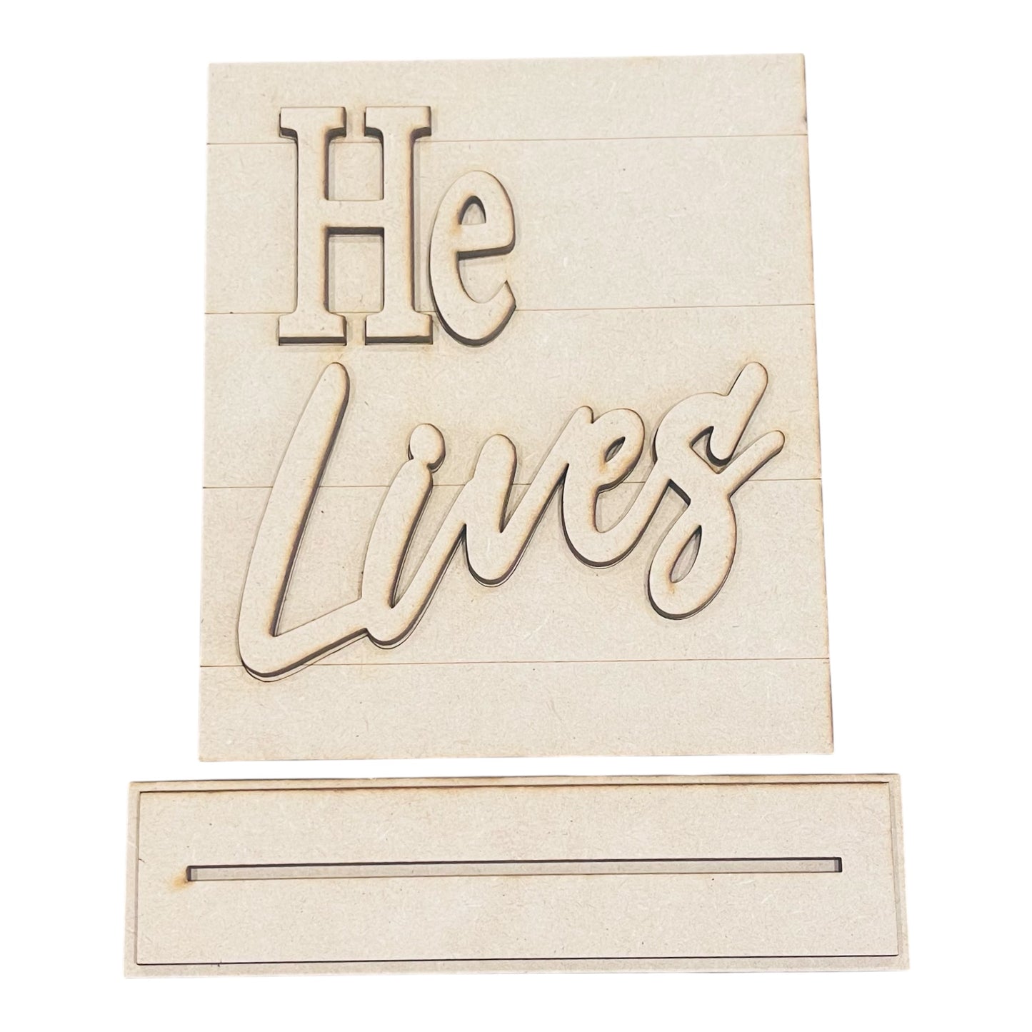 He Lives Standing Sign-unfinished