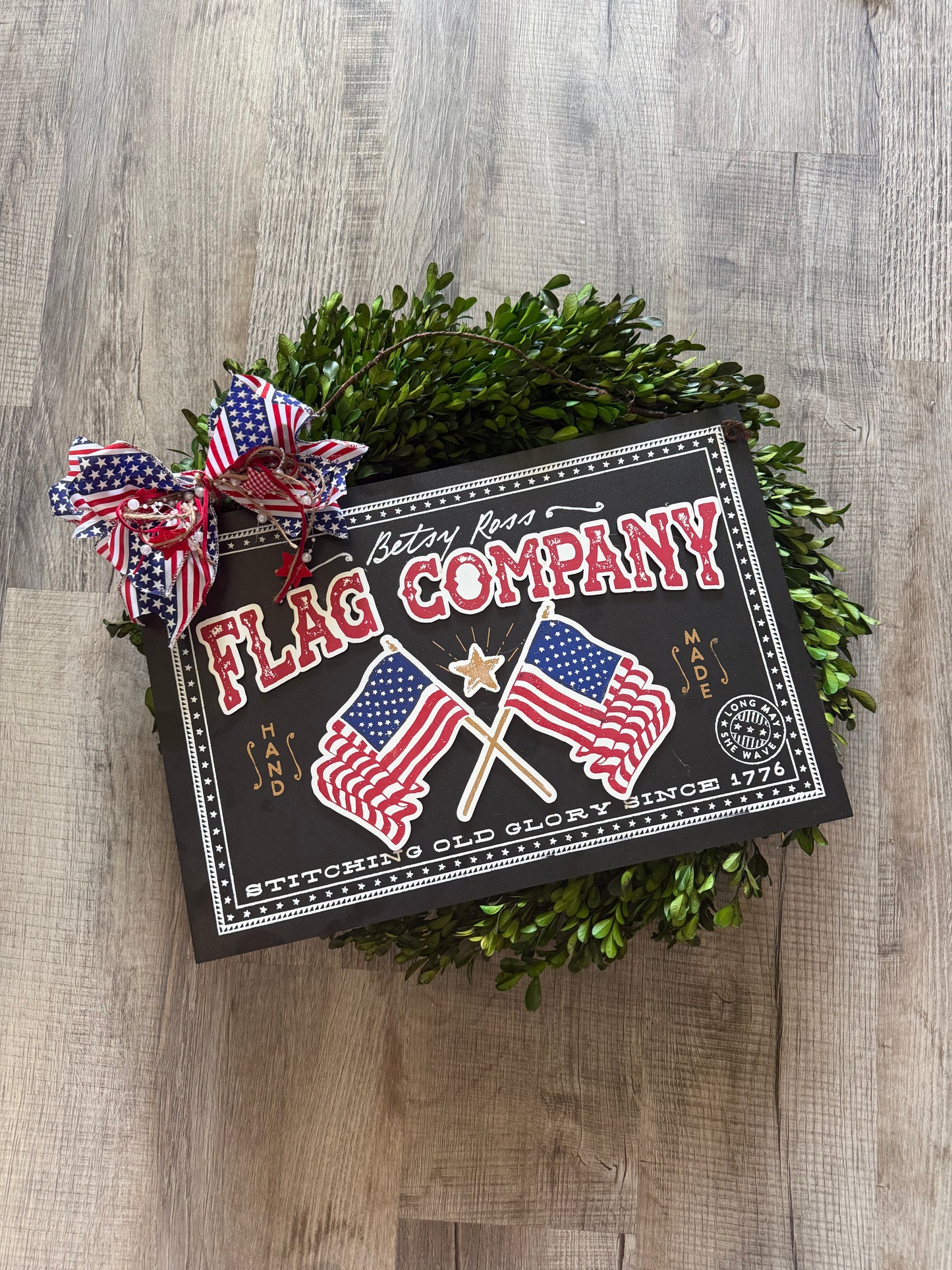 Flag Company Patriotic Sign-Finished Product