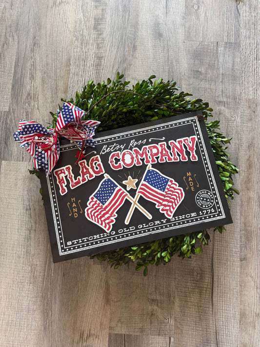 Flag Company Patriotic Sign-Finished Product