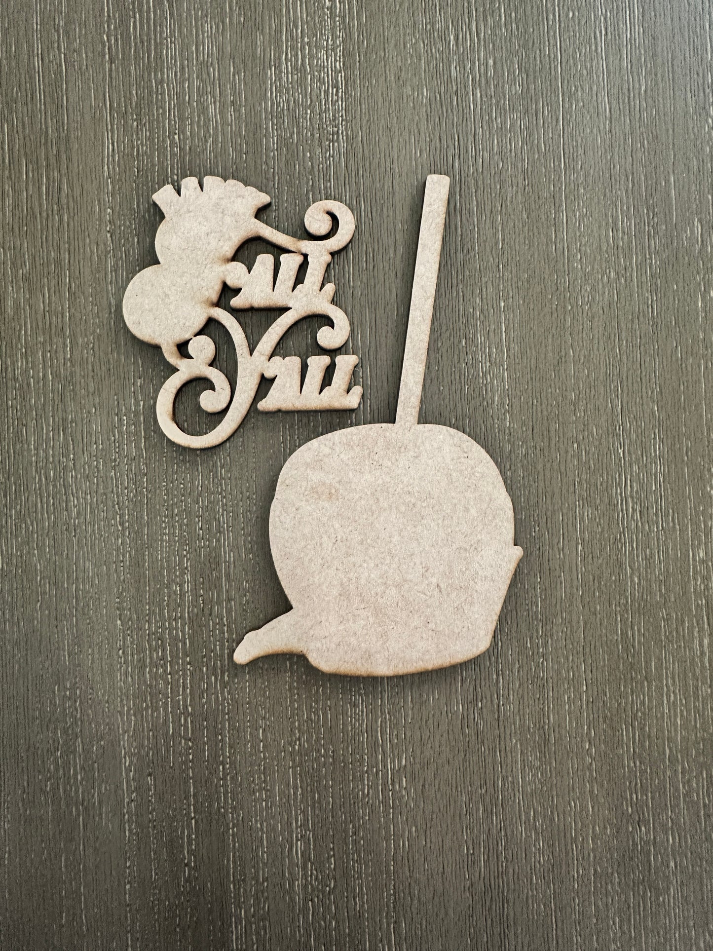 Happy Fall Y'all - Unfinished Cutout