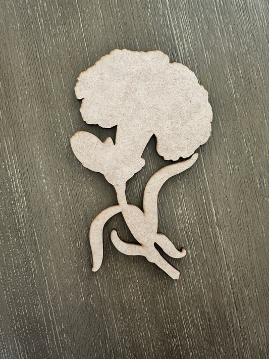 Etched Carnation-unfinished