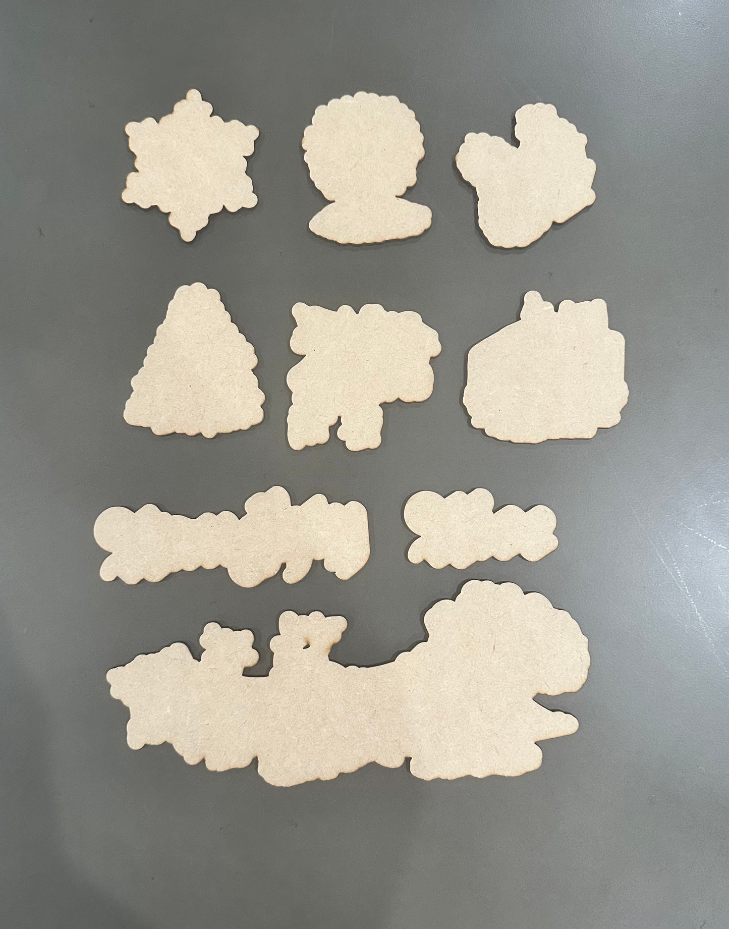 Naughty Nice Minis Cutouts Unfinished