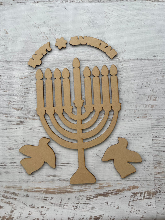 Hanukkah Menorah-unfinished