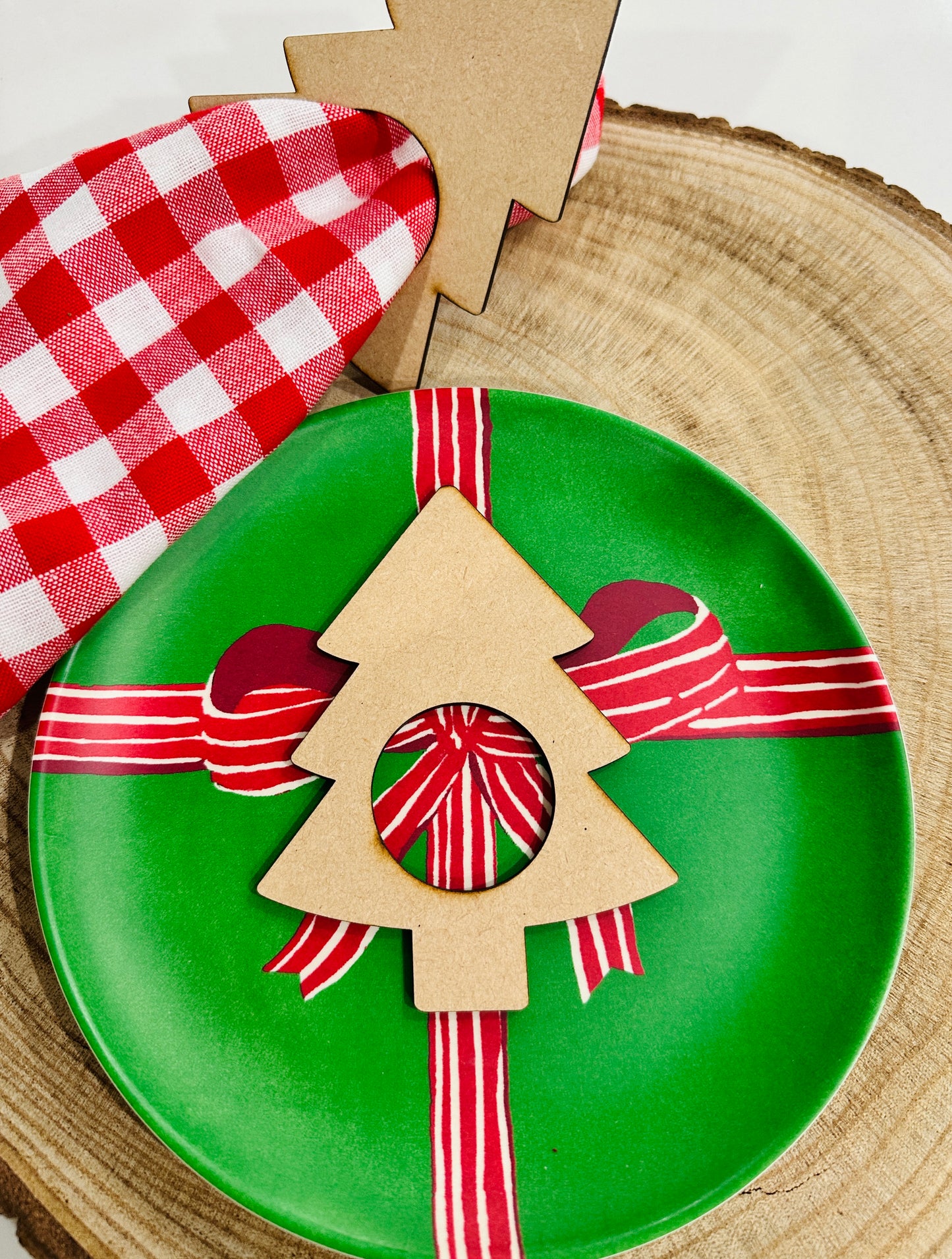 Christmas Tree Napkin Rings - Unfinished