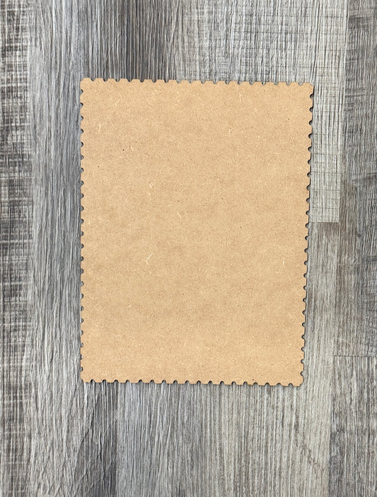 Christmas Stamp Cutout - Unfinished