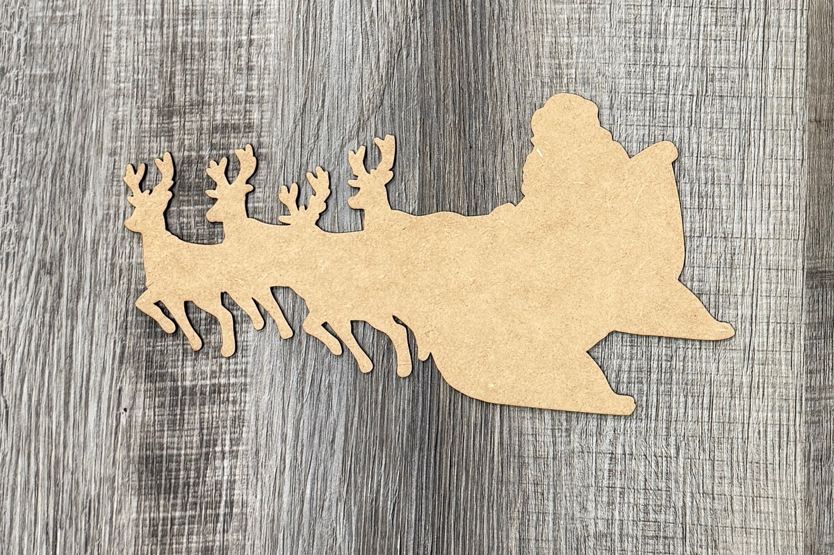 Santa's Sleigh cutout - Unfinished