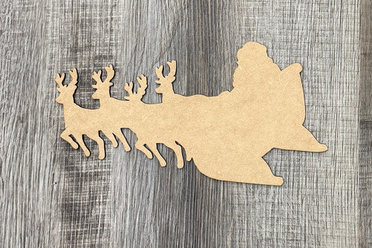 Santa's Sleigh cutout - Unfinished
