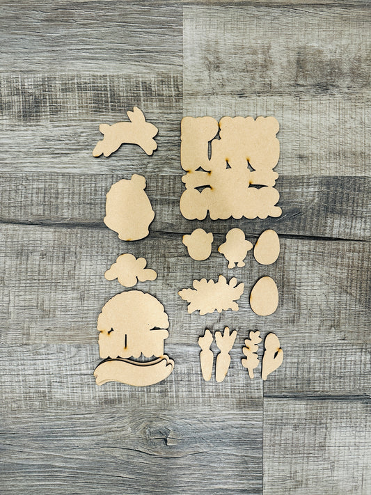 Happy Easter Elements 2026 Cutouts