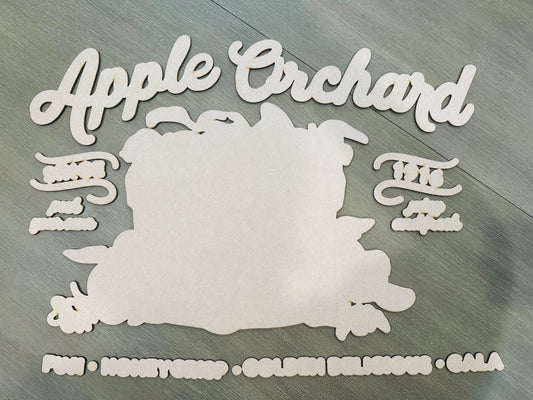 Apple Orchard 3 Choices Unfinished Cutouts