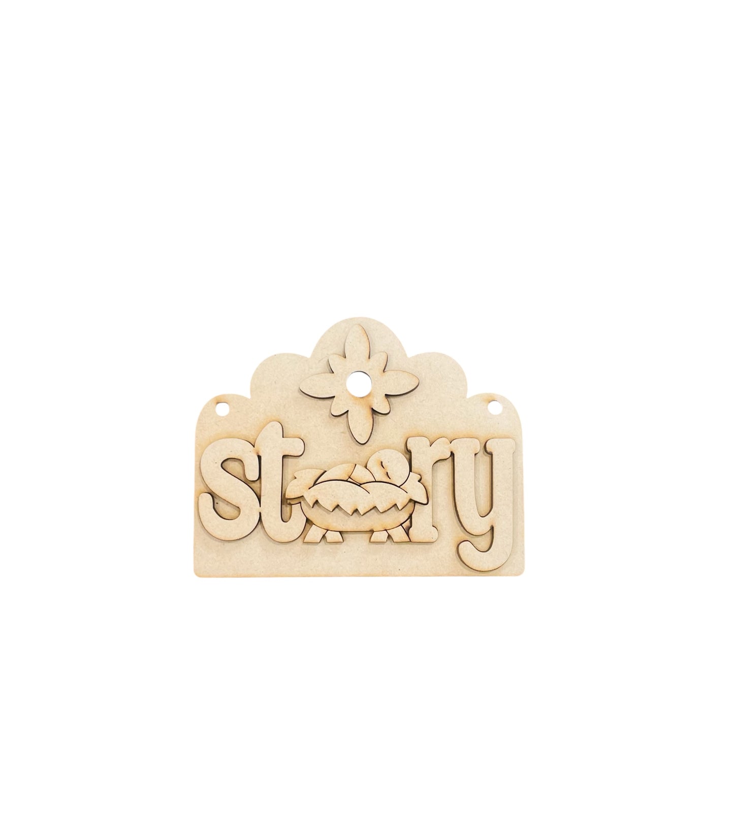 Tealight Manger Ornaments-unfinished