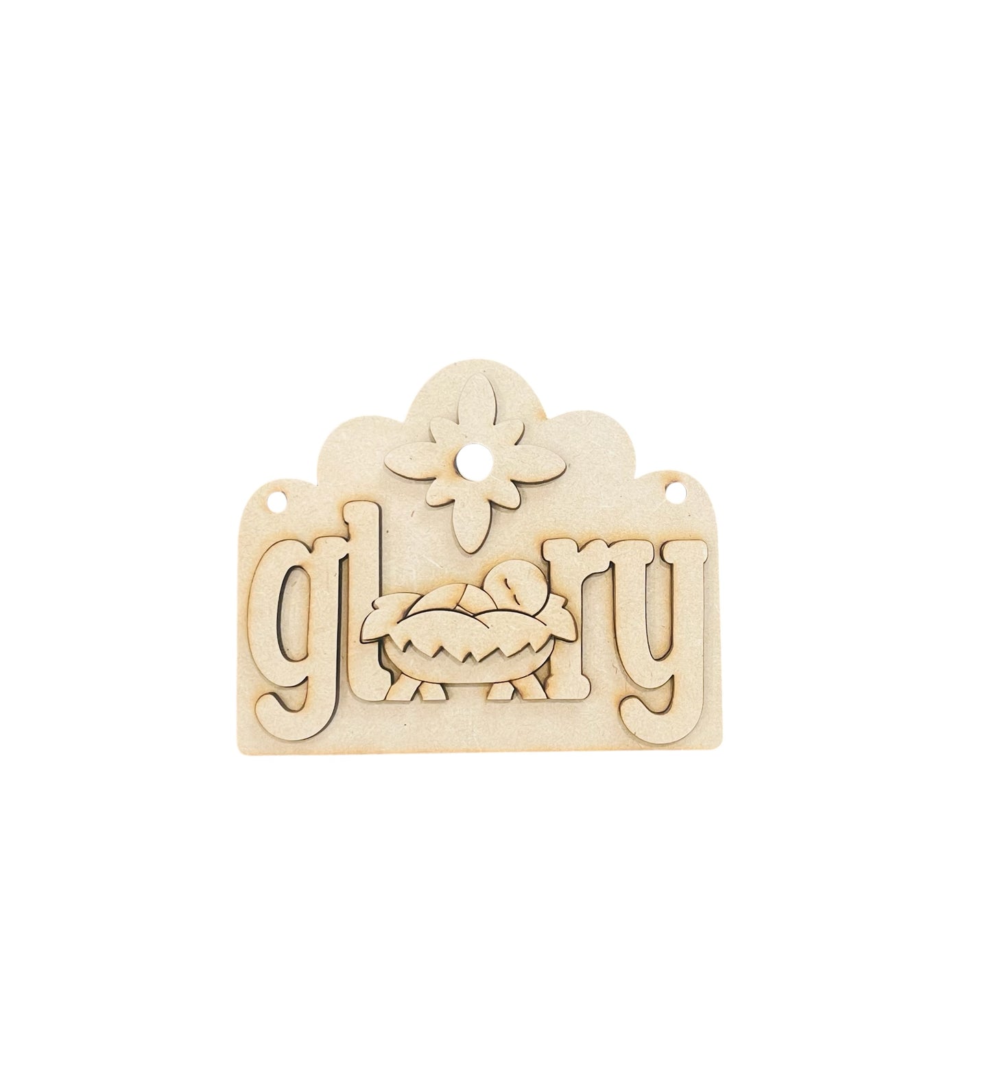 Tealight Manger Ornaments-unfinished