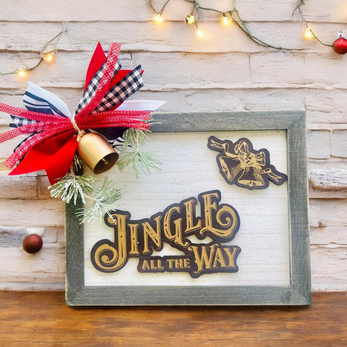 Jingle All the Way Unfinished Cutout