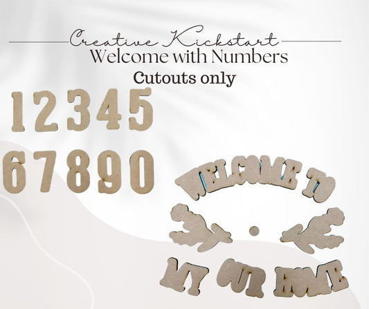 Creative Kickstart Welcome & Numbers Cutouts only