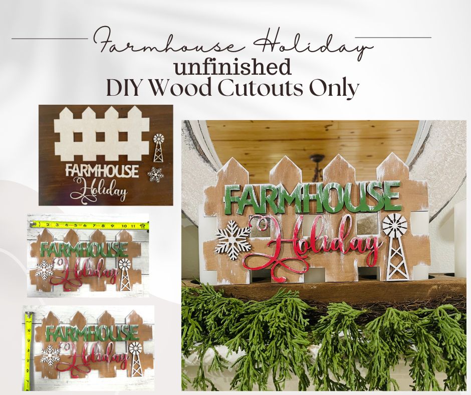 DIY - Farmhouse Holiday 7" x 12"